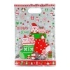 Vibrant Festive Christmas Plastic Gift Bags with Strong Handles