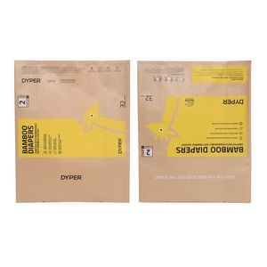 Durable Custom Printed Diaper Packaging Pouch Kraft Paper Packaging Bags