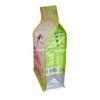 Dry Food Packaging Bag Plastic Ziplock Flat Bottom Resealable Pouches with Color
